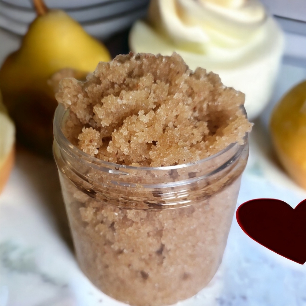 Juicy Pear & Vanilla Bean Handcrafted Luxury Hydrating Sugar Body Scrub